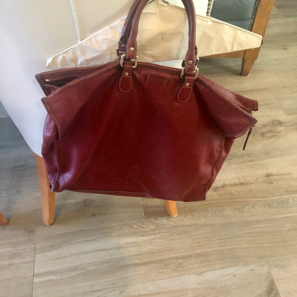Genuine Gucci rare Guccissima very large red tote RARE